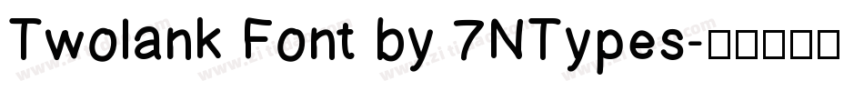Twolank Font by 7NTypes字体转换